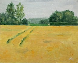 Dutch landscape oil painting